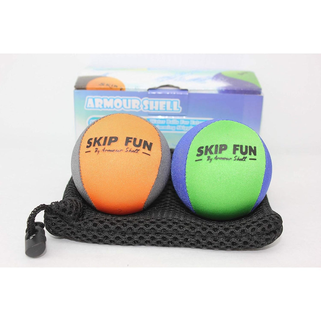 Armour Shell Water Balls Bounce On Water - Pool Ball & Beach Toys for Kids & Adults. Extreme Skipping Fun Games Everyone Will Love. (Mixed, 2 Pack) - Just Closeouts Canada Inc.