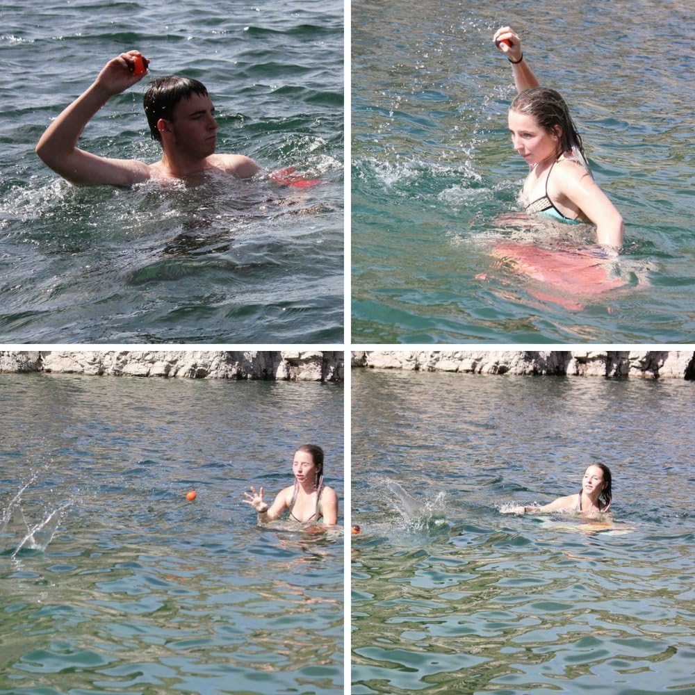 Armour Shell Water Balls Bounce On Water - Pool Ball & Beach Toys for Kids & Adults. Extreme Skipping Fun Games Everyone Will Love. (Mixed, 2 Pack) - Just Closeouts Canada Inc.