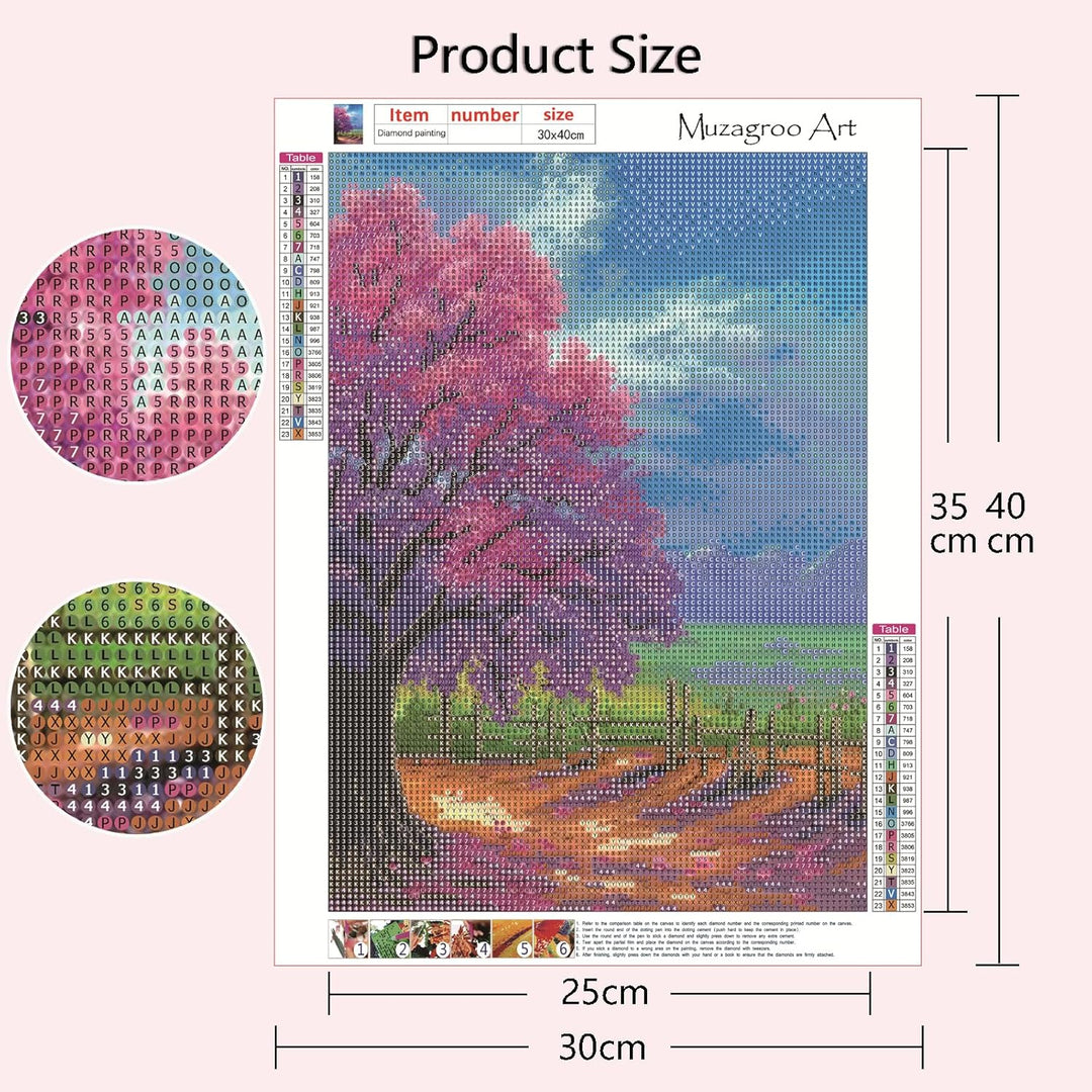 Art 4 Pack 5D Diamond Painting Kits for Adults DIY Drill Diamond Art Kits 4 Seasons Wall Art for Living Room Diamonds Arts and Crafts by Numbers for Beginners - Just Closeouts Canada Inc.