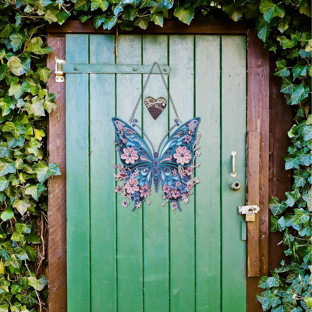 Art 5D Diamond Art Kits for Adults, Butterflies Diamond Hanging Ornament Kits for Windows, DIY Special Shaped Diamond Dot Kits, Crystal Window Hanging Pendant Ornament 2PCS(Butterflies) - Just Closeouts Canada Inc.