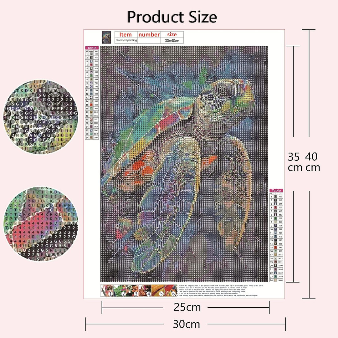 Art 5D Diamond Painting Kits for Adults, DIY Diamond Art Kits for Beginners, Marine Animals Arts and Crafts for Living Room, Kids Room 4 PCS Wall Art - Just Closeouts Canada Inc.