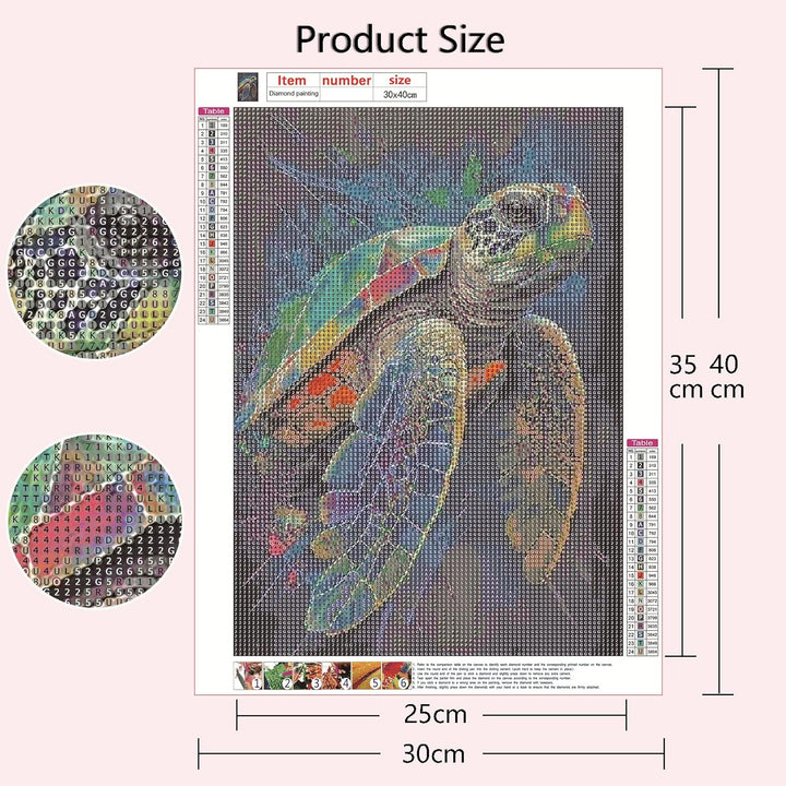 Art 5D Diamond Painting Kits for Adults, DIY Diamond Art Kits for Beginners, Marine Animals Arts and Crafts for Living Room, Kids Room 4 PCS Wall Art - Just Closeouts Canada Inc.