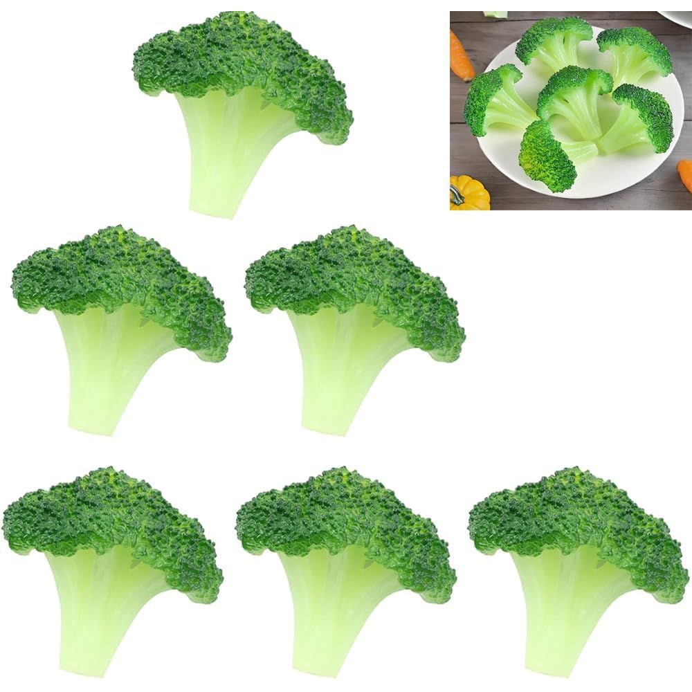 Artificial Broccoli Florets for Display, 6 Pieces - Just Closeouts Canada Inc.X004I7ZMHN