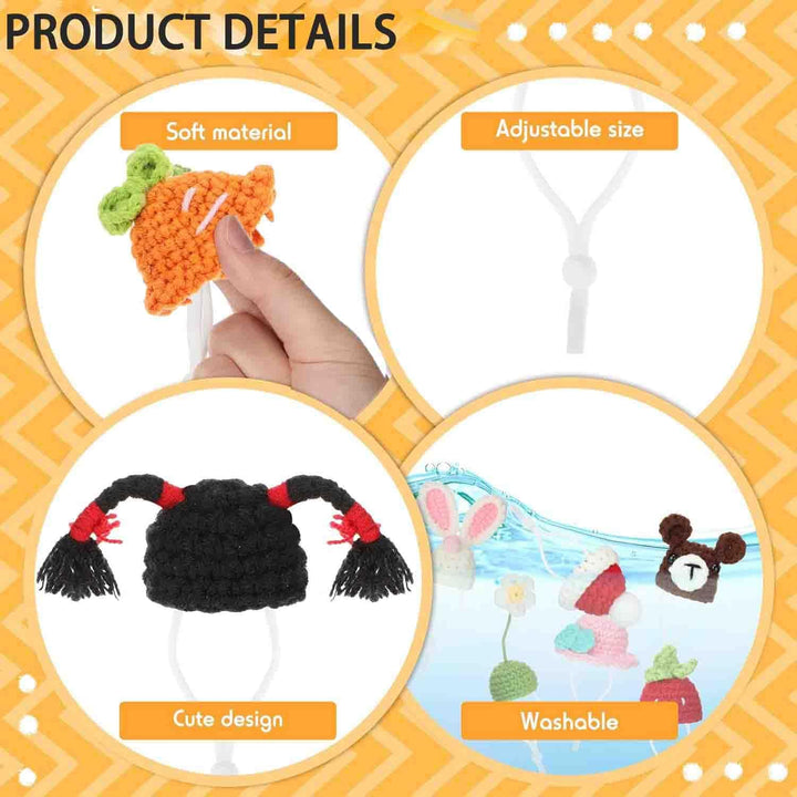 Assorted Knitted Mini Party Hats for Small Pets, 12-Pack - Just Closeouts Canada Inc.X004P4YR43