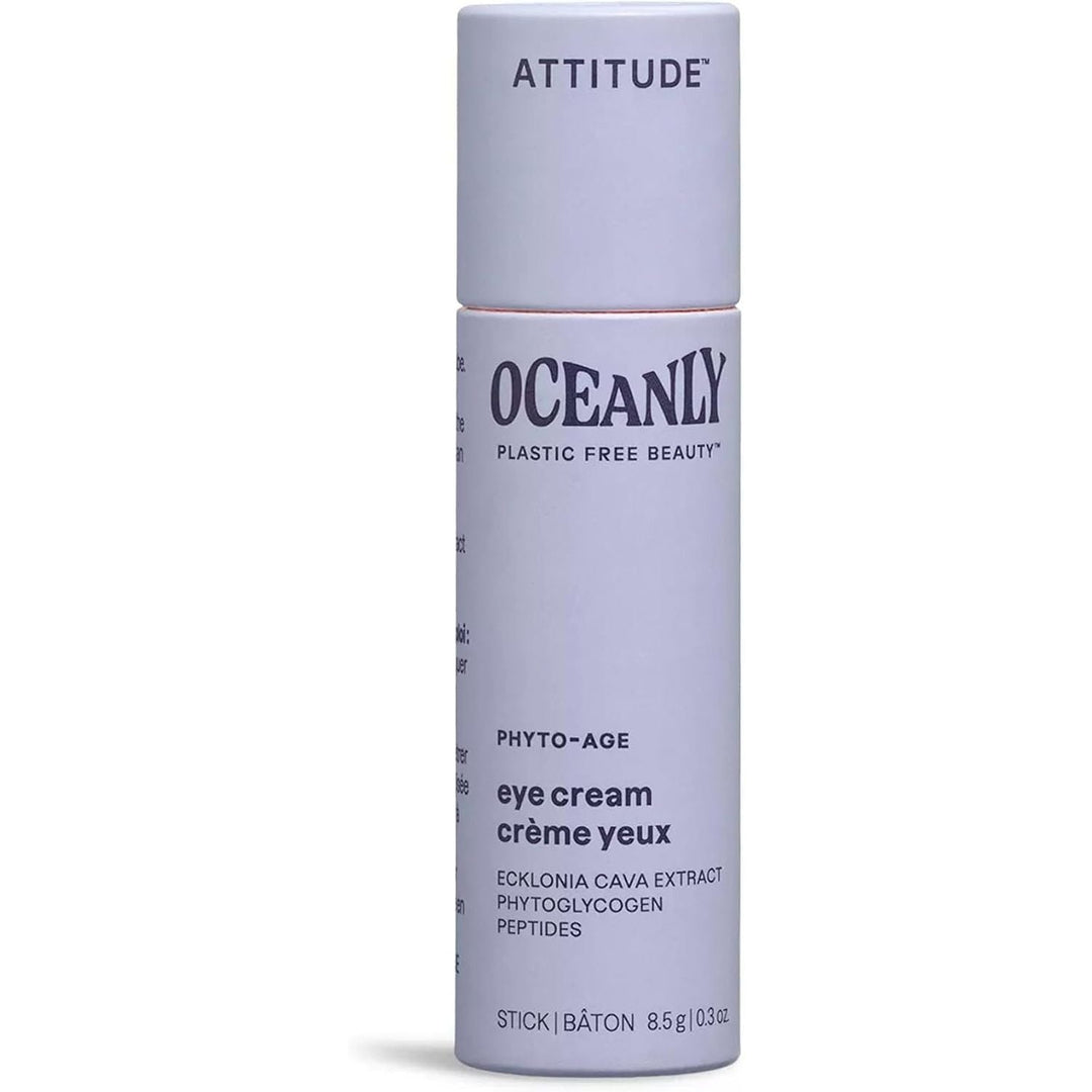 ATTITUDE Oceanly Eye Cream Stick, Made in Canada, EWG Verified, Plastic-free, Plant & Mineral-Based Ingredients, Vegan Beauty Products, PHYTO AGE, Unscented, 8.5 grams - Just Closeouts Canada Inc.626232160581