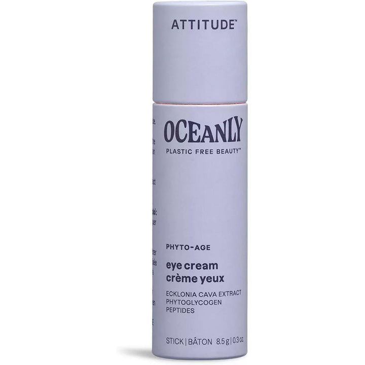 ATTITUDE Oceanly Eye Cream Stick, Made in Canada, EWG Verified, Plastic-free, Plant & Mineral-Based Ingredients, Vegan Beauty Products, PHYTO AGE, Unscented, 8.5 grams - Just Closeouts Canada Inc.626232160581