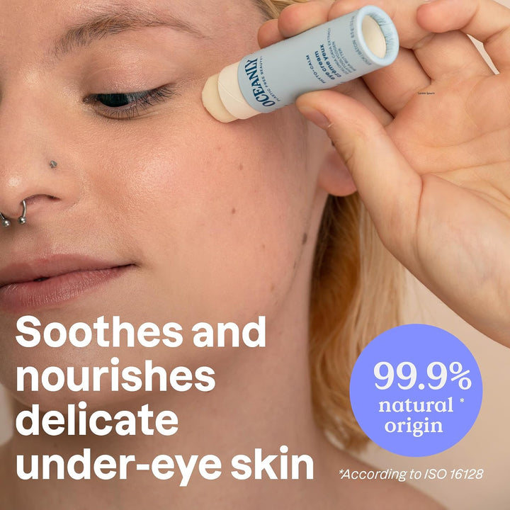 ATTITUDE Oceanly Eye Cream Stick, Made in Canada, EWG Verified, Plastic-free, Plant & Mineral-Based Ingredients, Vegan Beauty Products, PHYTO CALM, Unscented, 8.5 grams - Just Closeouts Canada Inc.626232160567