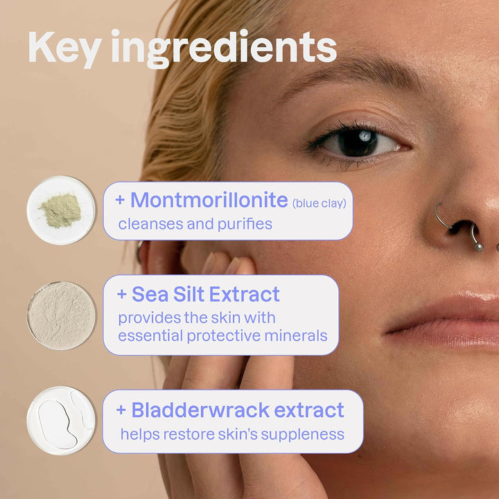 ATTITUDE Oceanly Face Mask Stick, EWG Verified, Plastic-free, Plant and Mineral-Based Ingredients, Vegan Beauty Products, PHYTO CLEANSE, Unscented, 30G - Just Closeouts Canada Inc.626232160673
