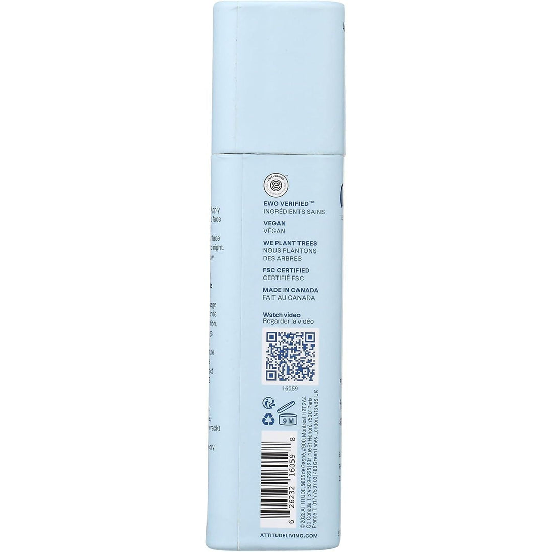 ATTITUDE Oceanly Face Serum, EWG Verified, Plastic-free, Plant and Mineral-Based Ingredients, Vegan and Cruelty-free Beauty Products, PHYTO CALM, Unscented, 30G - Just Closeouts Canada Inc.626232160598