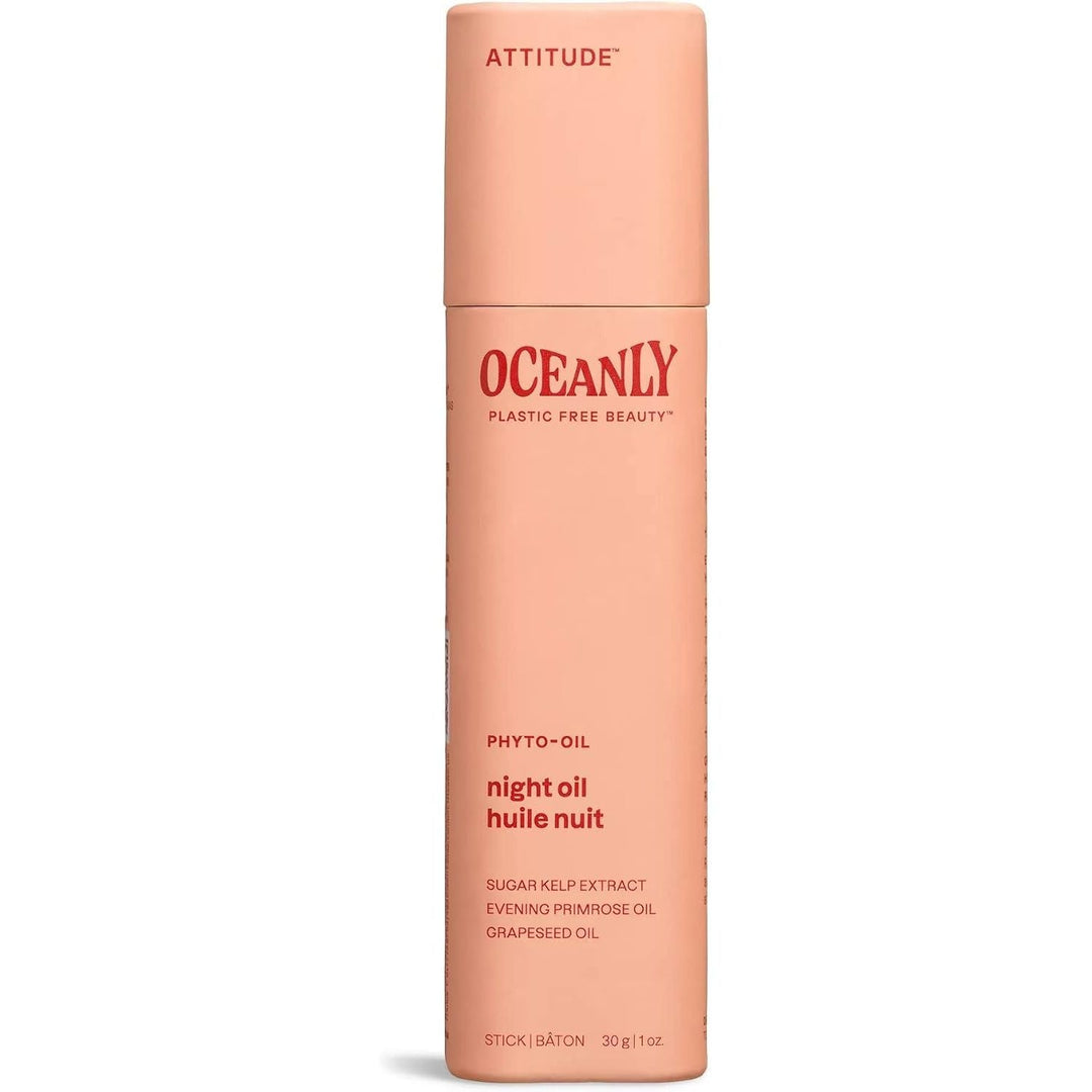 ATTITUDE Oceanly Night Oil Stick, EWG Verified, Plastic-free, Plant and Mineral-Based Ingredients, Vegan Beauty Products, PHYTO OIL, Unscented, 30G - Just Closeouts Canada Inc.626232160635