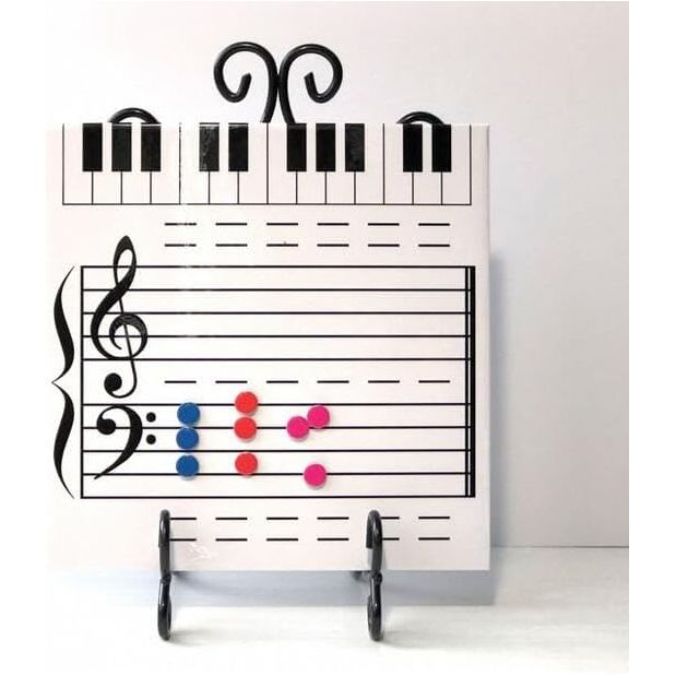Auch Magnetic Dry Erase Board for Music Lessons, Piano Teacher, Classroom Teaching - Ideal Gift for Music Teachers - Just Closeouts Canada Inc.