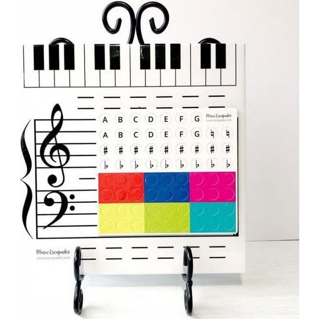 Auch Magnetic Dry Erase Board for Music Lessons, Piano Teacher, Classroom Teaching - Ideal Gift for Music Teachers - Just Closeouts Canada Inc.