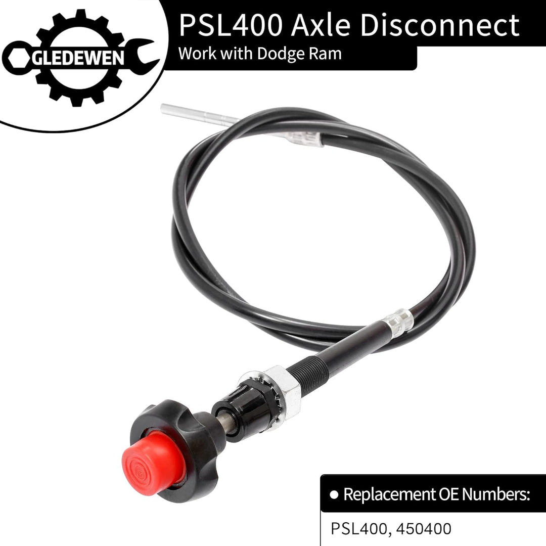 Axle Disconnect Differential Cable Lock Kit, Compatible with Dodge Ram 1500 2500 3500 1994 1995 1996 1997 1998 1999 2000 2001 2002 Front Axle Actuator Engagement System | Replaces PSL400, 450400 - Just Closeouts Canada Inc.