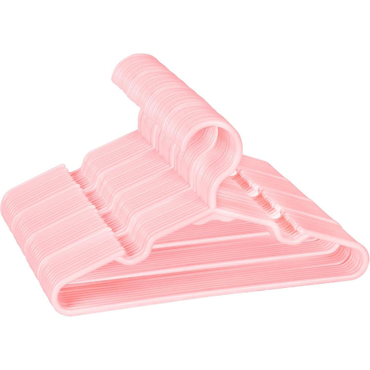 Baby Hangers for Closet - 11.4 Inch 60 Pack Plastic Kids Hangers - Children Hangers & Infant Hangers & Toddler Hangers for Clothes (Pink) - Just Closeouts Canada Inc.X003SAZR5N