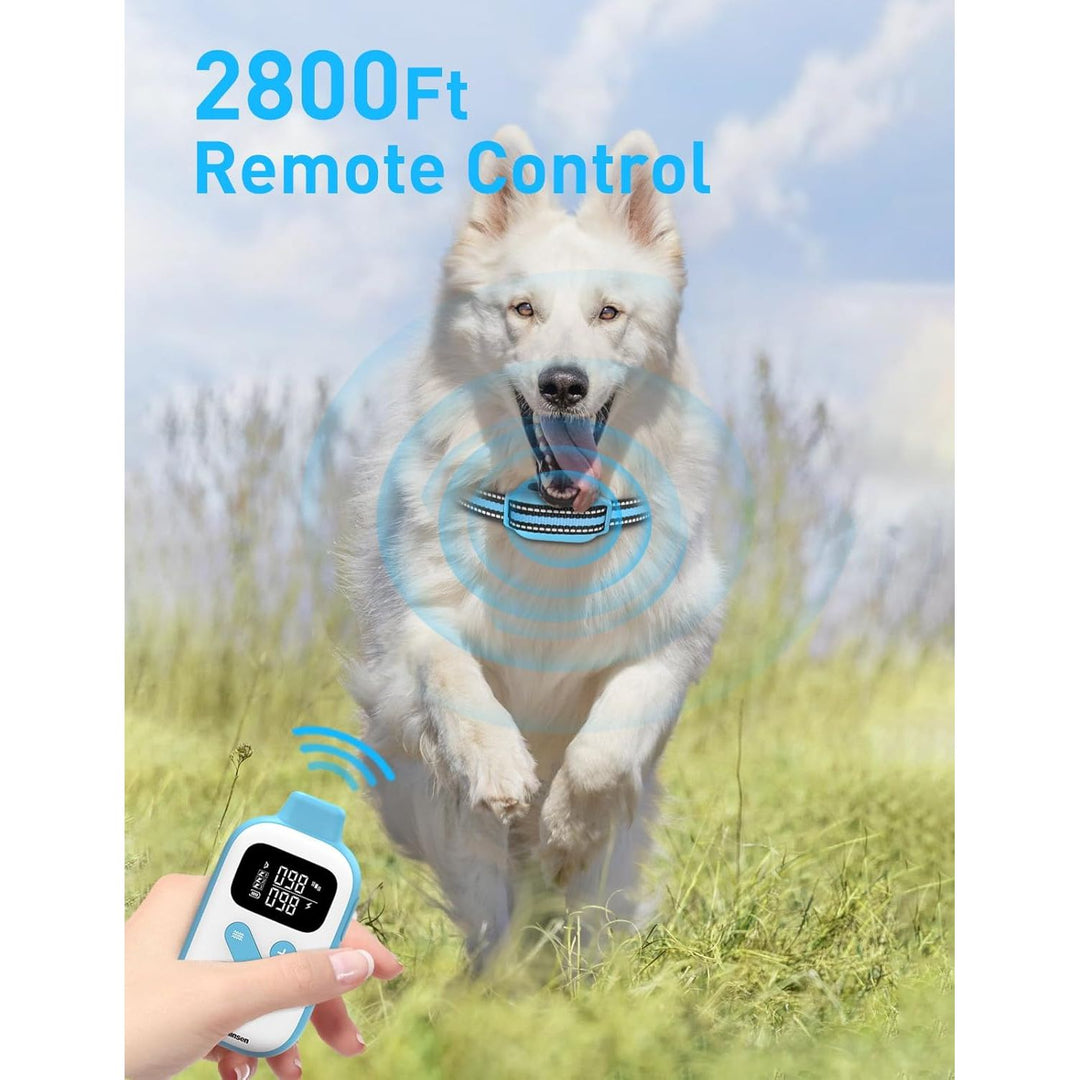 Bark Collar with Remote, 2 - in - 1 Bark and Shock Collar for Small Medium Large Dogs, Smart Anti Barking Dog Training Collar with 5 Adjustable Sensitivity, Vibration, Beep, Shock and Automatic, 2 Collars - Pink - Just Closeouts Canada Inc.