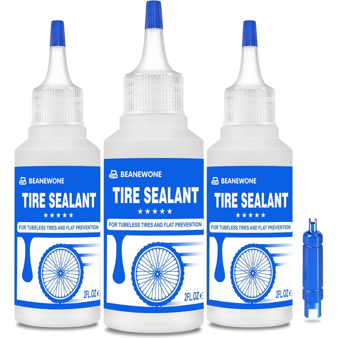 Beanewone Tubeless Tire Sealant, Tubeless Bike Sealant - 2oz per Bottle, Long - Lasting for MTB, No Tubes and Tubeless Tires. No Tire Removal, Directly Refills in Under 30s - Just Closeouts Canada Inc.