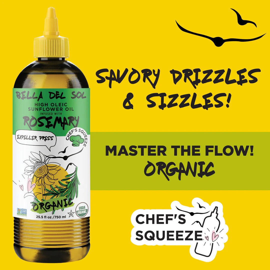 Bella Del Sol Organic Sunflower Oil Rosemary, 750mL - Just Closeouts Canada Inc.