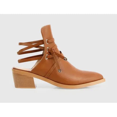 Belle & Bloom Can't Be Tamed Open Back Boot - Tan, Size 8 - Just Closeouts Canada Inc.9343608127313