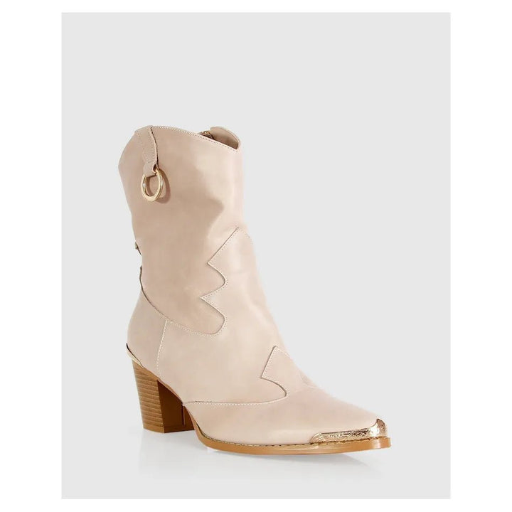 Belle & Bloom Dallas Western Boot - Stone - Just Closeouts Canada Inc.9343608127504