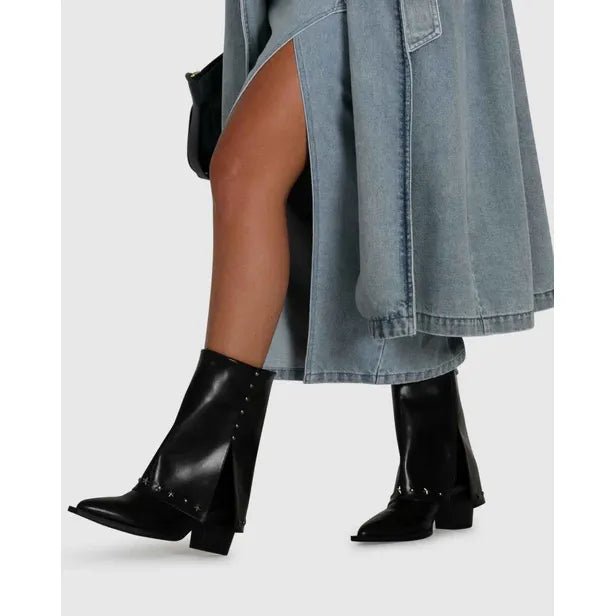 Belle & Bloom Forever Young Western Boot - Black, Size 10 US - Just Closeouts Canada Inc.9343608132843