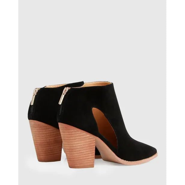 Belle & Bloom Midnight Special Suede Ankle Boot - Black - Just Closeouts Canada Inc.9343608118977