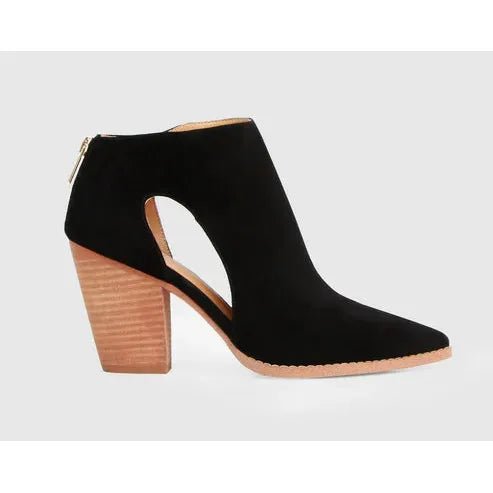 Belle & Bloom Midnight Special Suede Ankle Boot - Black - Just Closeouts Canada Inc.9343608118977