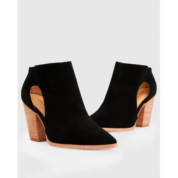 Belle & Bloom Midnight Special Suede Ankle Boot - Black - Just Closeouts Canada Inc.9343608118977