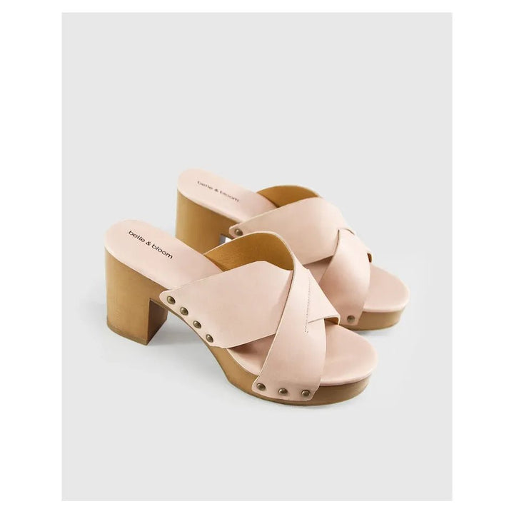 Belle & Bloom Midtown Clog Mule - Blush - Just Closeouts Canada Inc.9343608122646