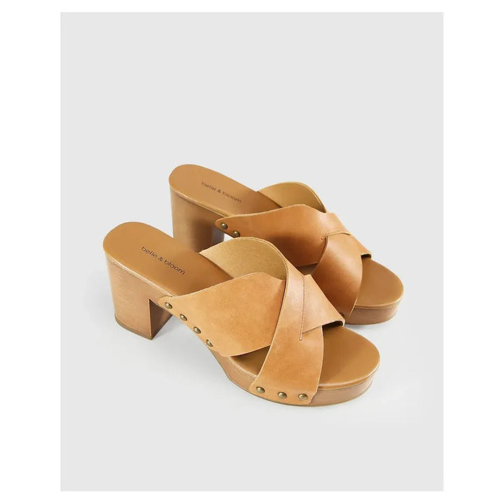 Belle & Bloom Midtown Clog Mule - Tan, Size 7 US - Just Closeouts Canada Inc.9343608122509