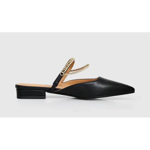 Belle & Bloom On The Go Leather Flat - Black - Just Closeouts Canada Inc.9343608108268