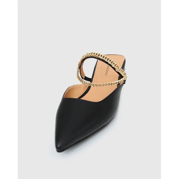 Belle & Bloom On The Go Leather Flat - Black - Just Closeouts Canada Inc.9343608108268