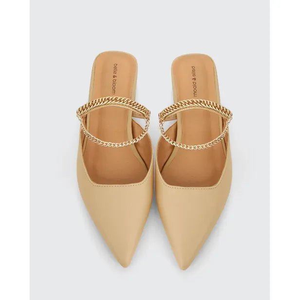 Belle & Bloom On The Go Leather Flat - Sand, Size 10 US - Just Closeouts Canada Inc.9343608118809