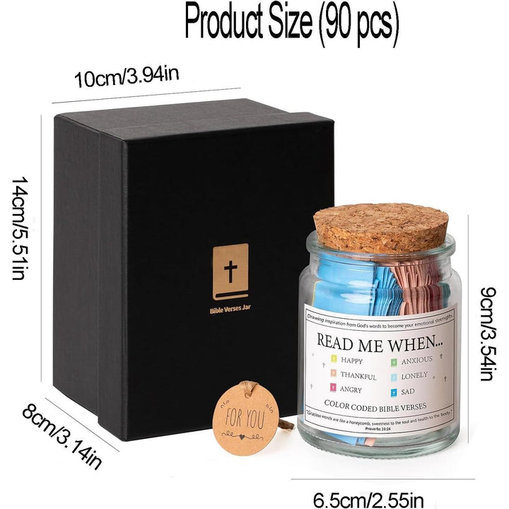 Bible verse jar and gift packaging