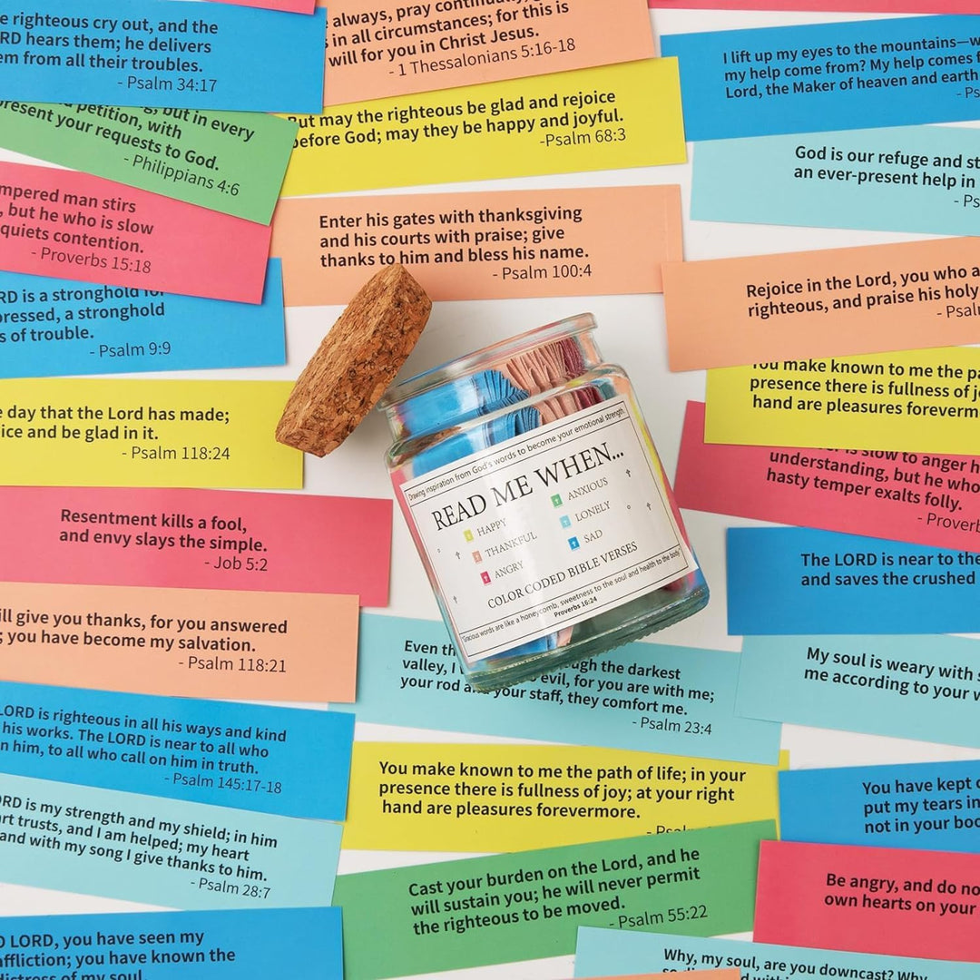 Bible Verse Hope Jar with 90 Colourful Scripture Cards - Just Closeouts Canada Inc.X004LW7KCP