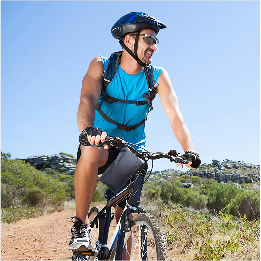 Bike Cover Outdoor Waterproof Bicycle Cover, Bike Cover for 1 or 2 Bikes, 210D Oxford Fabric with Lock Hole and Storage Bag, Windproof UV Sun Snow Dustproof for Mountain Road Bike Sport Bike - Just Closeouts Canada Inc.