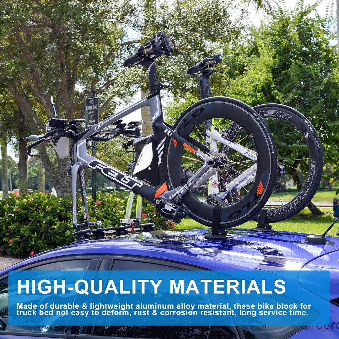 Bike Fork Mount Block, Aluminum Alloy Bicycle Front Fork, Quick Release Fork for Bikes Racks Securely Holds Flat Surface for Safe Transportation - Heat - Treated Aluminum - Just Closeouts Canada Inc.B0B5N4VNB3