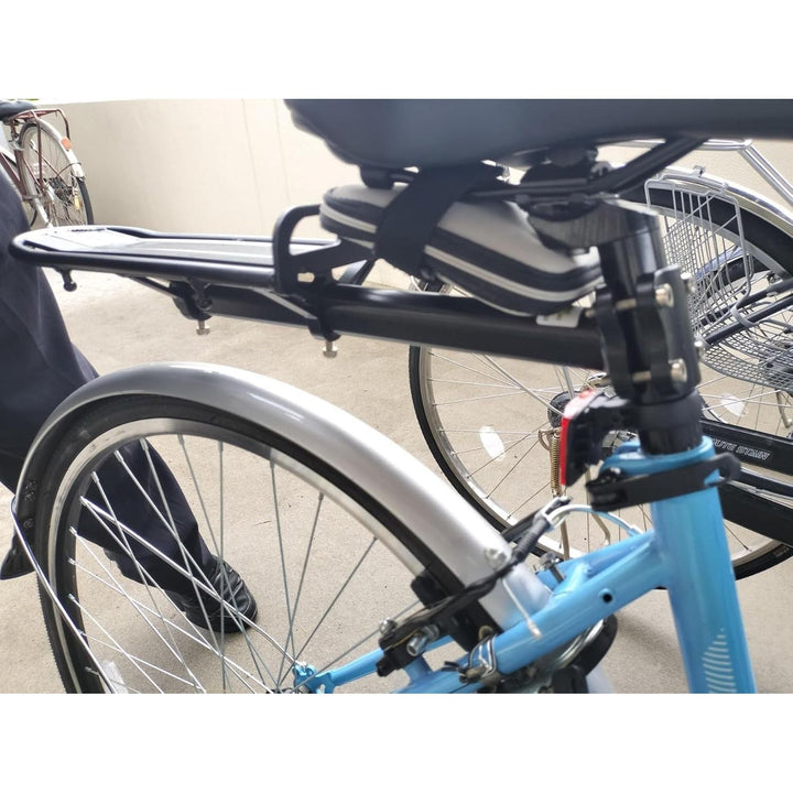 Bike Rear Rack Retractable Aluminum Alloy Bicycle Cargo Rack Mount Ebike Luggage Carrier Electric Bike Seat Post Rack - Just Closeouts Canada Inc.