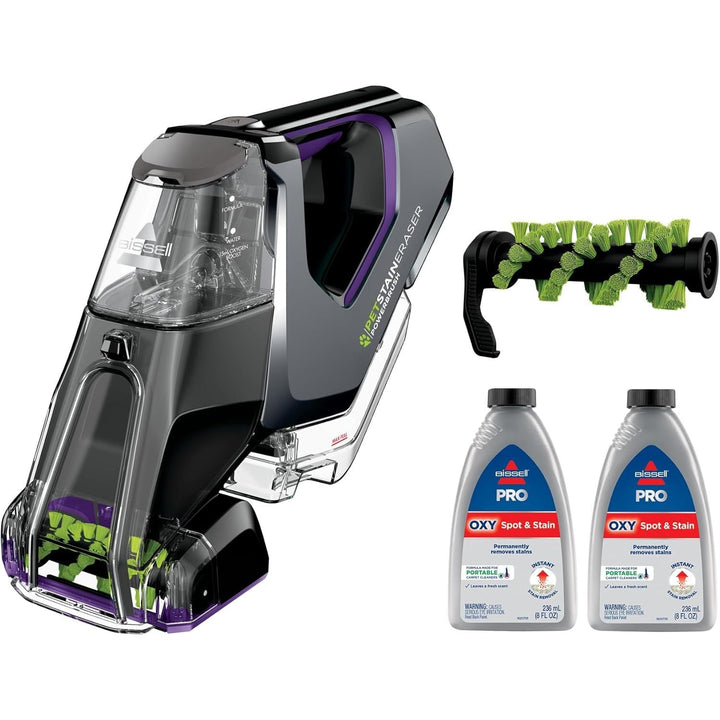 Bissell Pet Stain Eraser PowerBrush Cordless Portable Carpet Cleaner - Black/Purple 2846D - Just Closeouts Canada Inc.011120265354