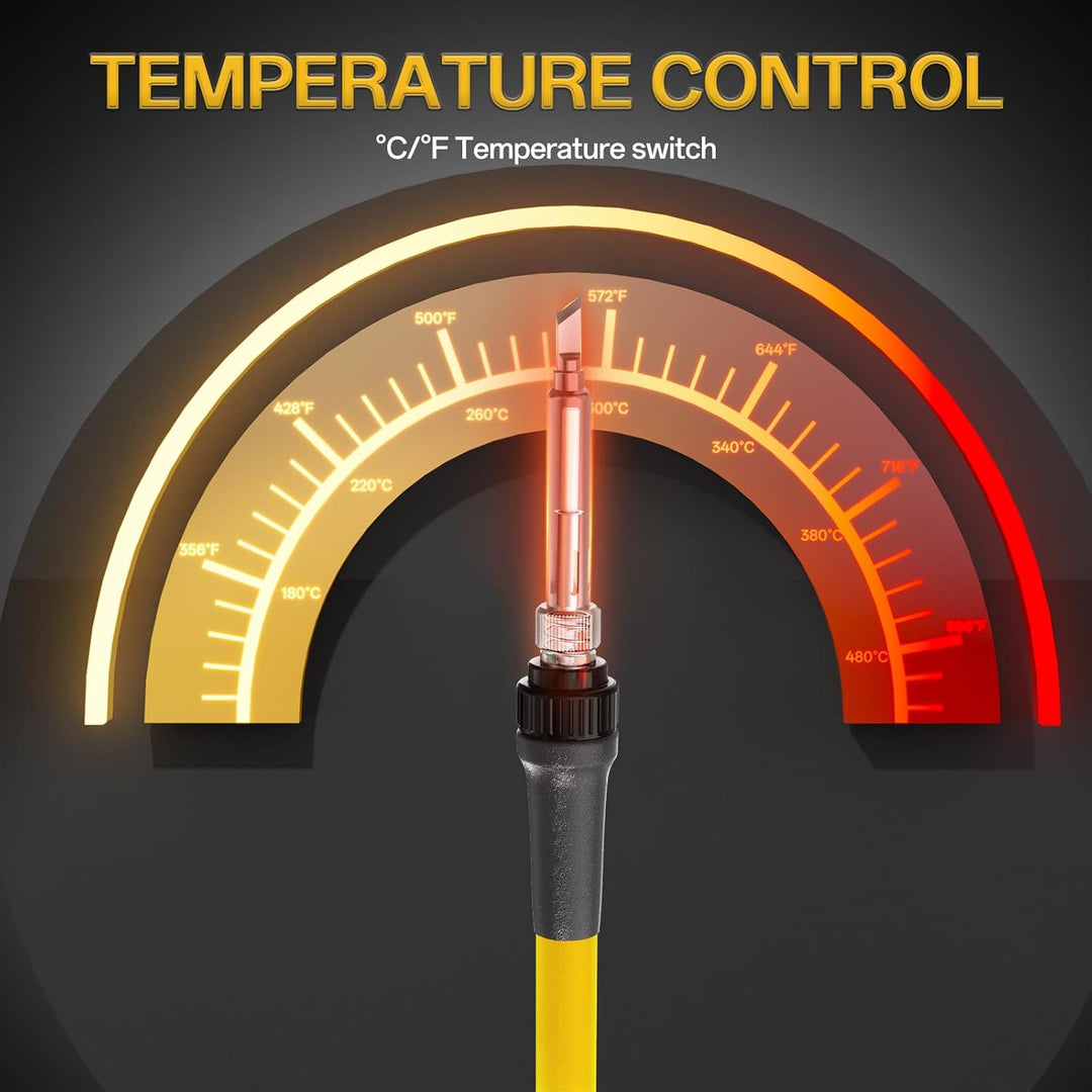 BK968S Soldering Station,Digital Display Soldering Iron Station with Solder Sucker, Tweezers,Soldering Tips,Tin Wires, Sponge with Precision Temperature Control(356°F - 896°F) - Just Closeouts Canada Inc.