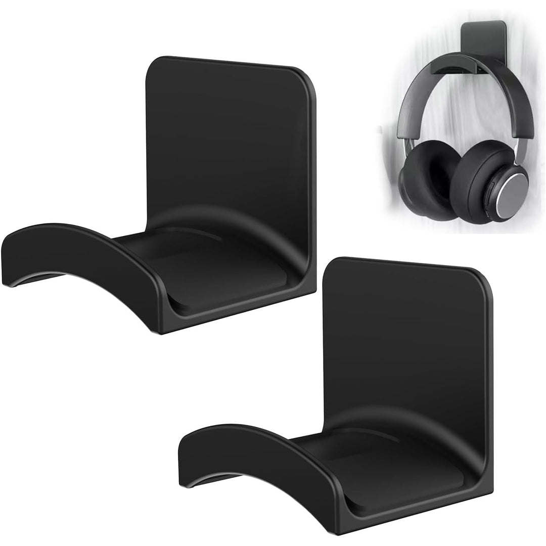 Black Adhesive Headphone Hangers, 2-Pack - Just Closeouts Canada Inc.X004IO4ZQP