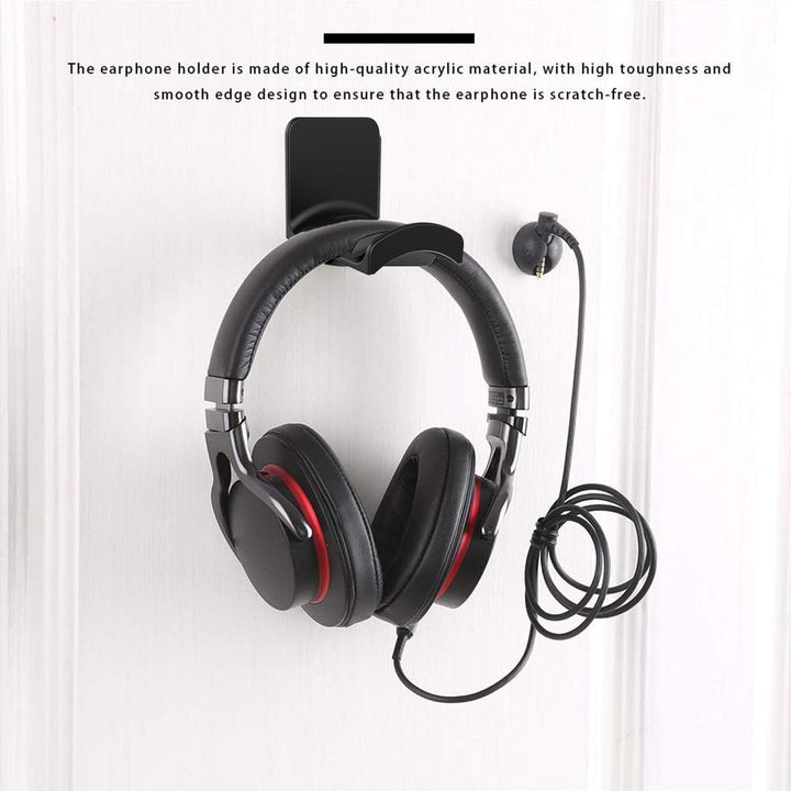 Black Adhesive Headphone Hangers, 2-Pack - Just Closeouts Canada Inc.X004IO4ZQP