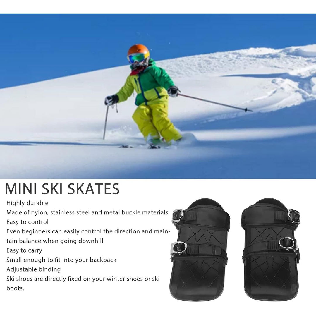 Black Adjustable Mini Ski Skates, 14.2-Inch Pair - Just Closeouts Canada Inc.X004PX1NZP