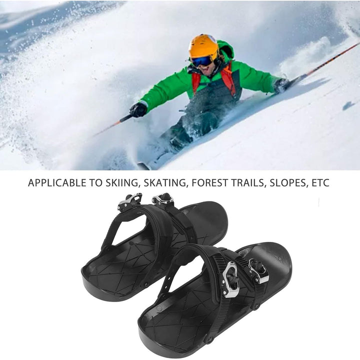 Black Adjustable Mini Ski Skates, 14.2-Inch Pair - Just Closeouts Canada Inc.X004PX1NZP