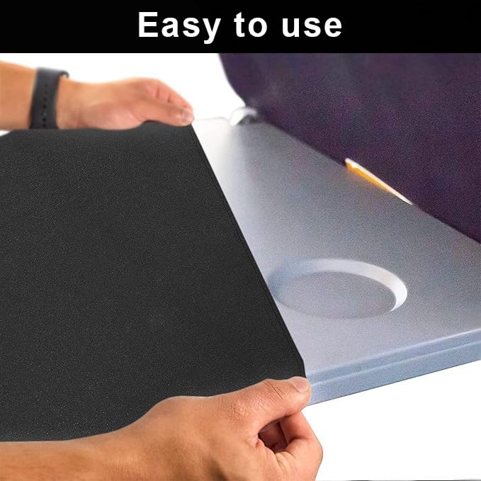Black Airplane Tray Table Cover with 4 Storage Pockets - Just Closeouts Canada Inc.X004R7DXR5