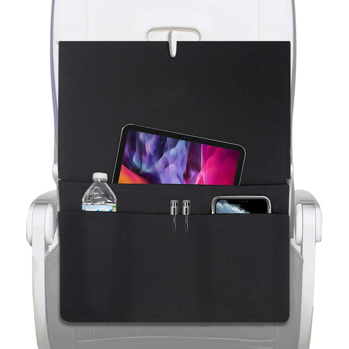 Black Airplane Tray Table Cover with 4 Storage Pockets - Just Closeouts Canada Inc.X004R7DXR5