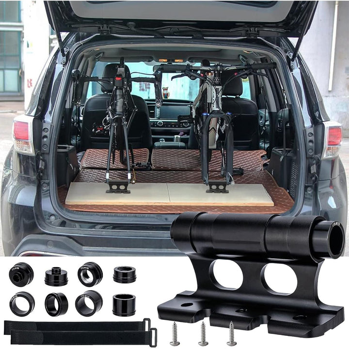Black Aluminum Bicycle Fork Mount Kit with Adapters and Straps - Just Closeouts Canada Inc.X003BN1MLF