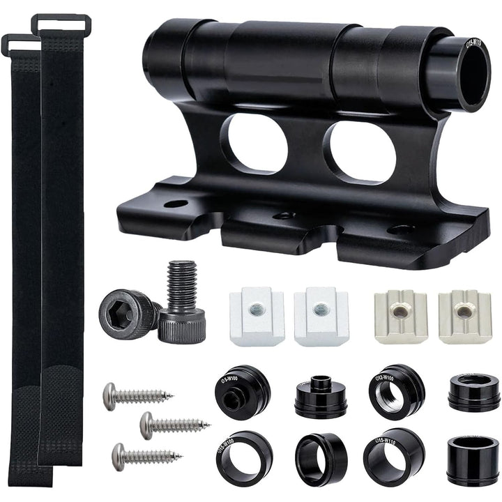 Black Aluminum Bicycle Fork Mount Kit with Adapters and Straps - Just Closeouts Canada Inc.X003BN1MLF