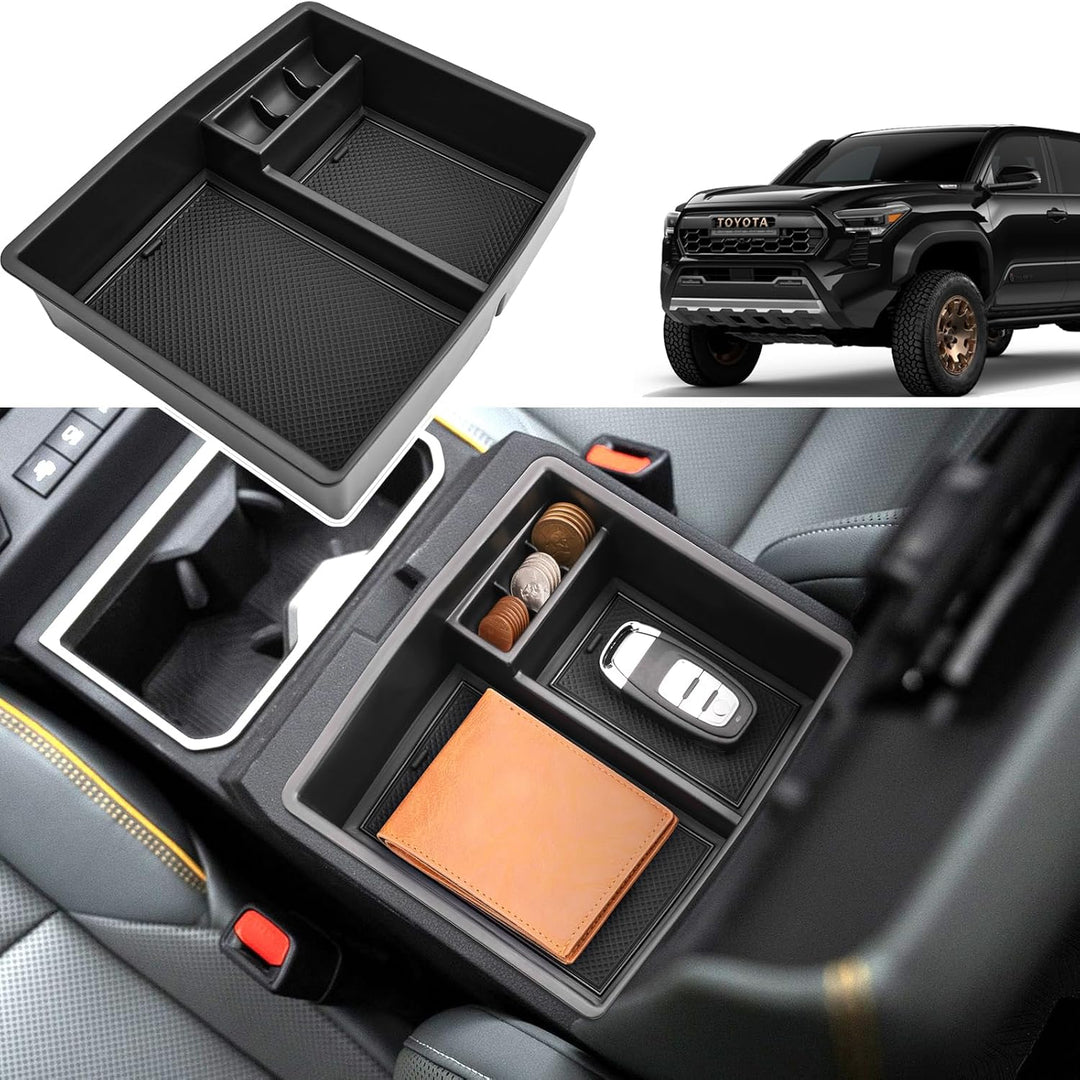 Black Centre Console Organizer for 2024–2025 Toyota Tacoma - Just Closeouts Canada Inc.