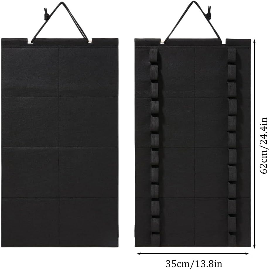 Black Felt Martial Arts Belt Display Rack, 12 Slots - Just Closeouts Canada Inc.X004MPXEA3
