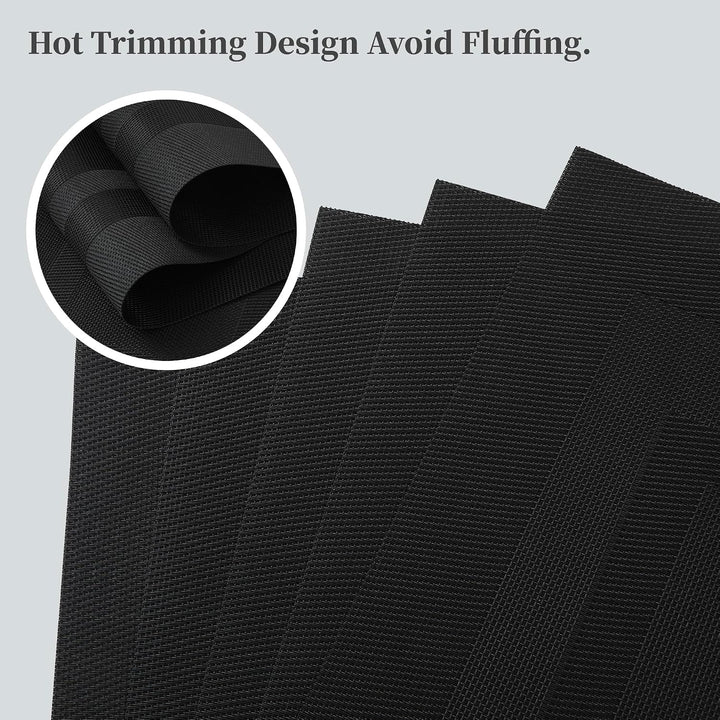 Woven texture and finished edges